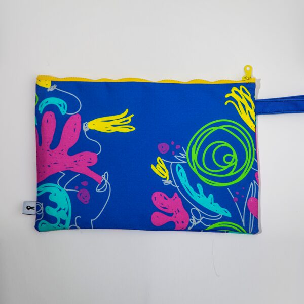 Floral Carry-All Pouch - Blue