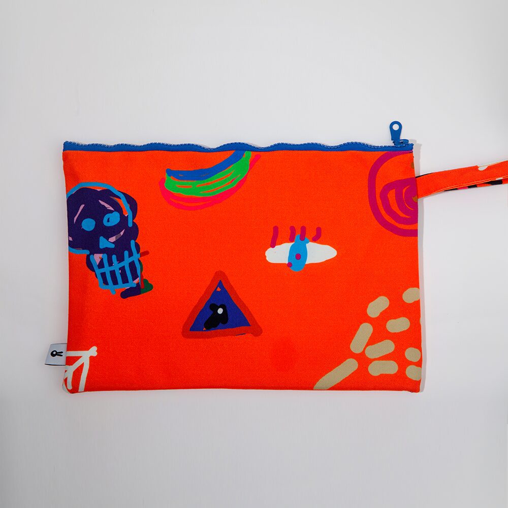 Motif Carry-All Pouch - Tangerine