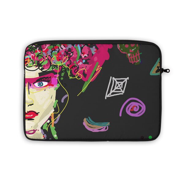 Flower Girl Motif Laptop Sleeve