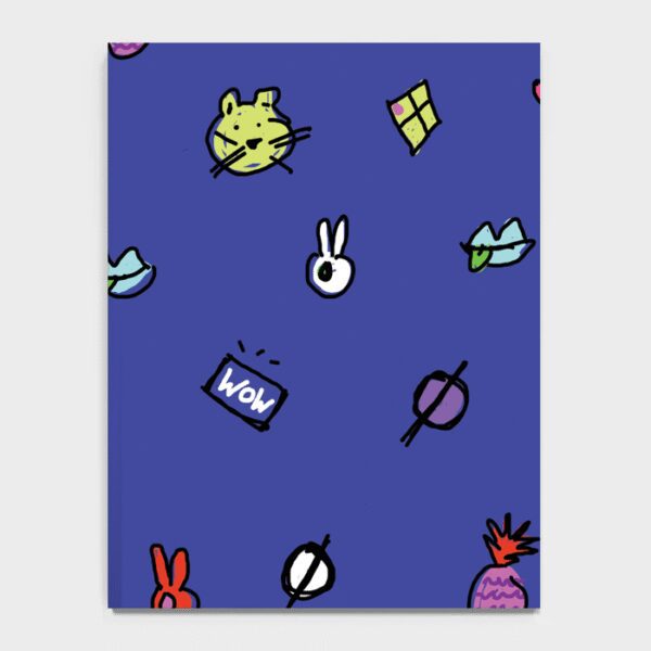 WOW Navy Notebook