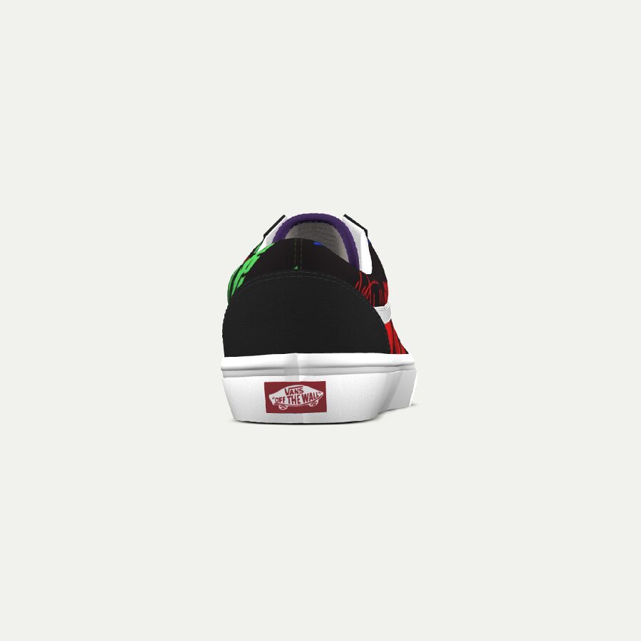 Red-Flower-N4-Old-School-Vans