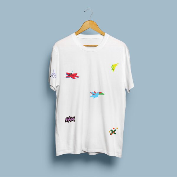 Scattered White Kids' T-shirt