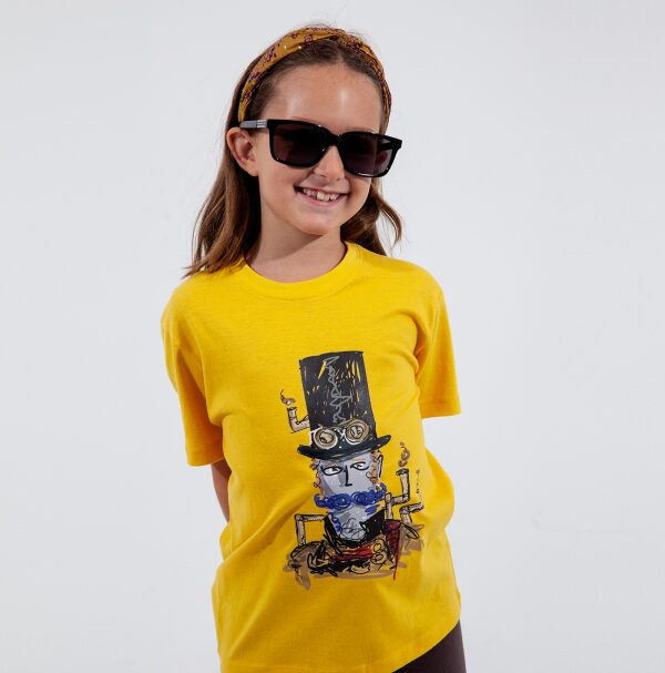 Steampunk yellow Kids’ T-shirt