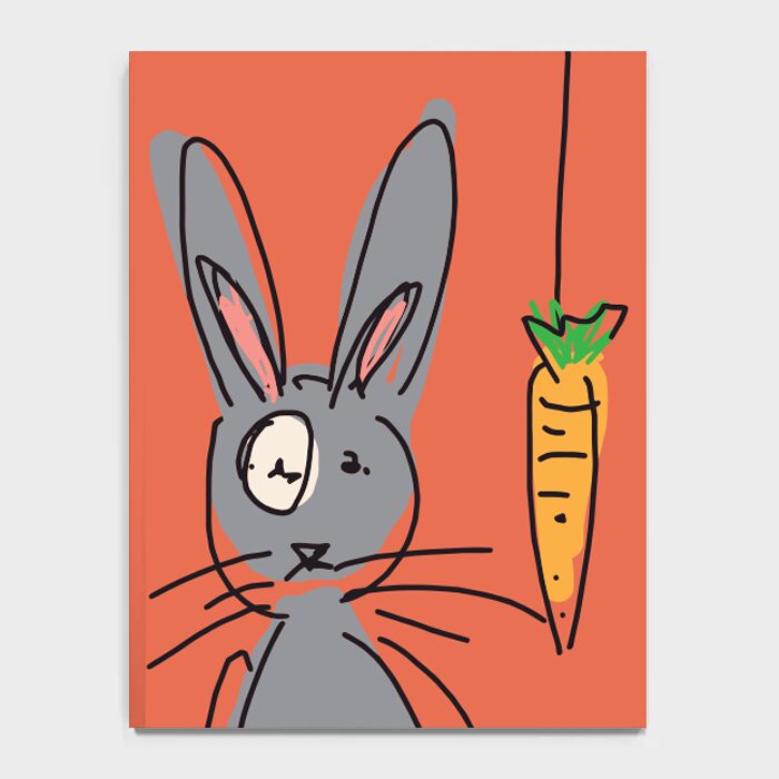 Carrot? Notebook - Salmon
