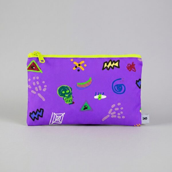 Motif purple Accessory Bag
